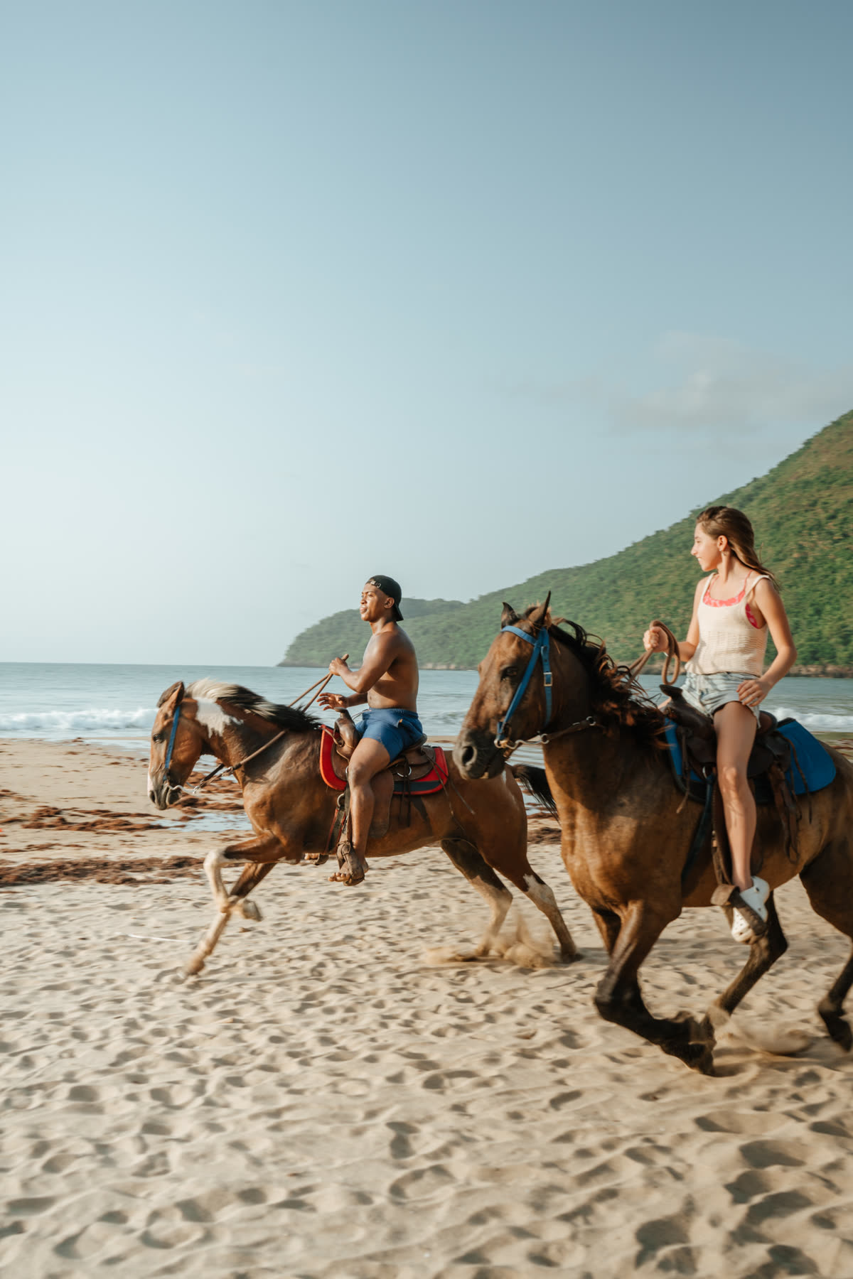 Horseback on the beach
